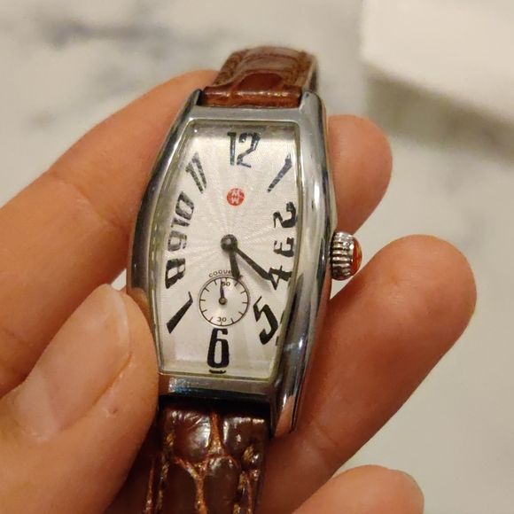 Good condition Michele watch w 2 sets of straps main image 5
